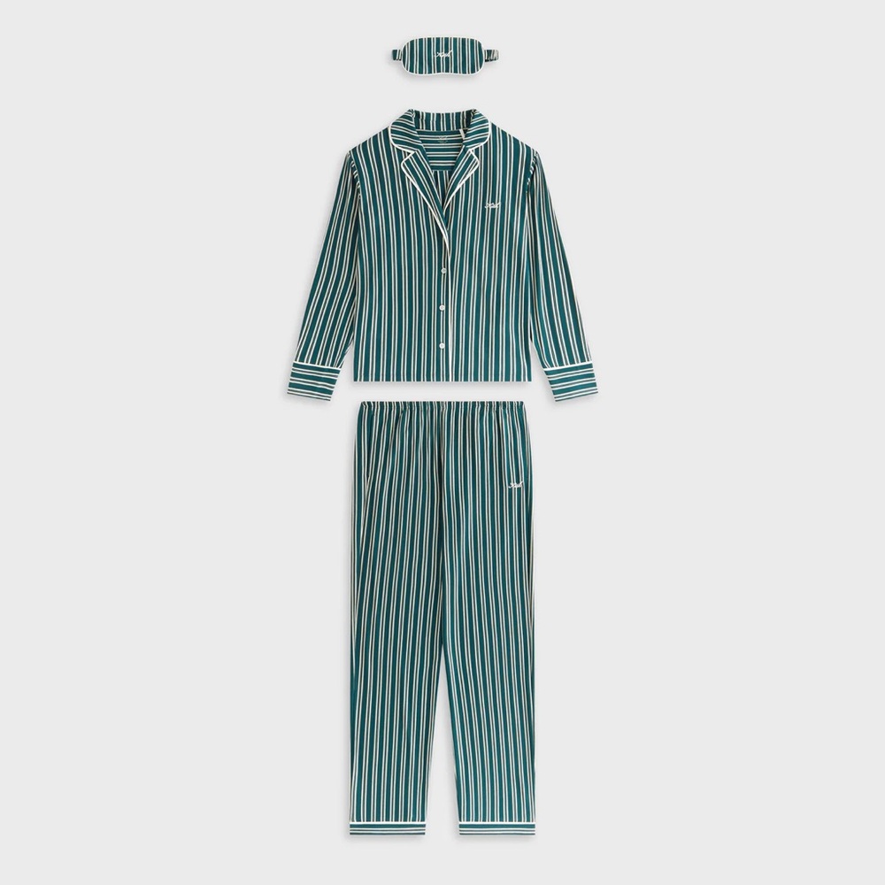 Kith green striped  Pajama Set
